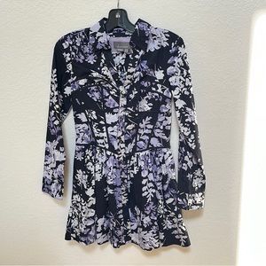 NWOT Anthropologie Purple Floral Dress